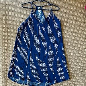 Mahina Blue and white summer dress, size S (small)